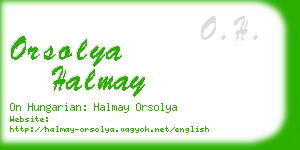 orsolya halmay business card